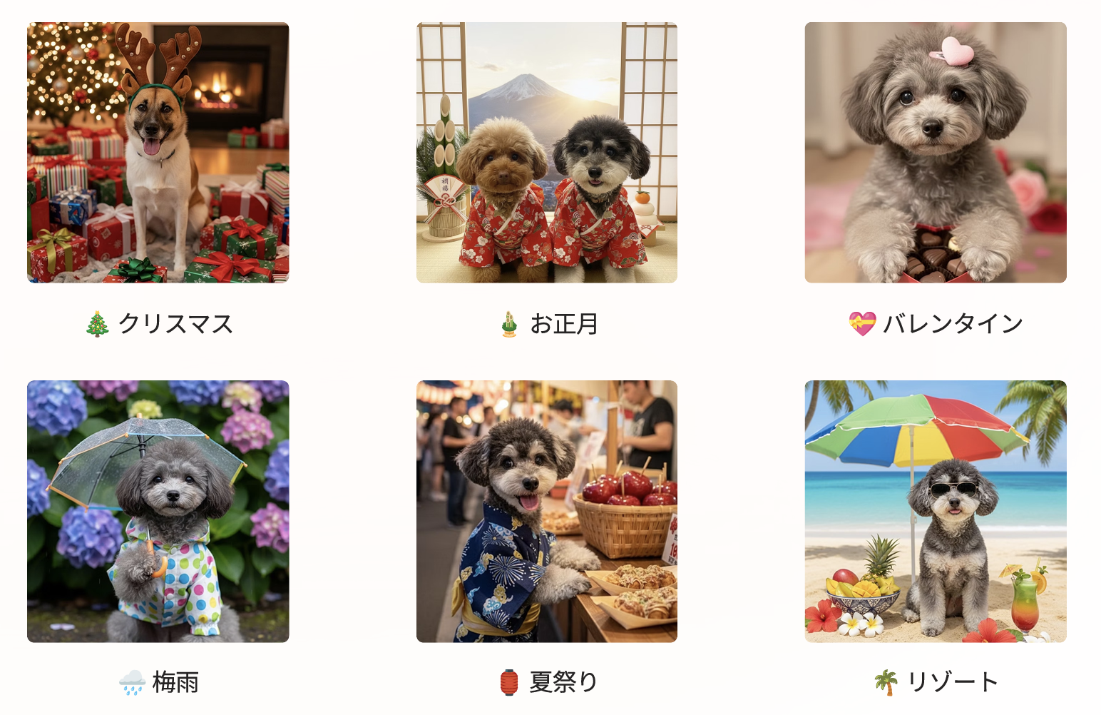 ペットサロン向けAIイベントフォト